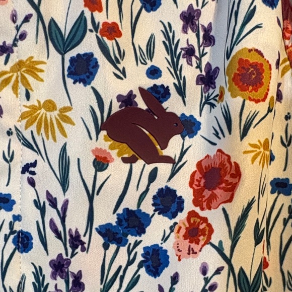 Rabbit Floral Patterned quarter zip running windbreaker - Picture 3 of 4